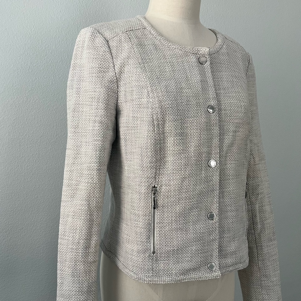 White House Black Market Light Gray Blazer